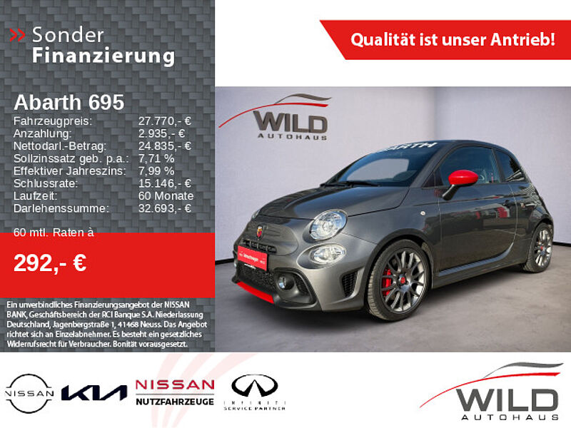 Abarth 695 Turismo 1.4 T-Jet Xenon Leder Carplay SHZ WKR