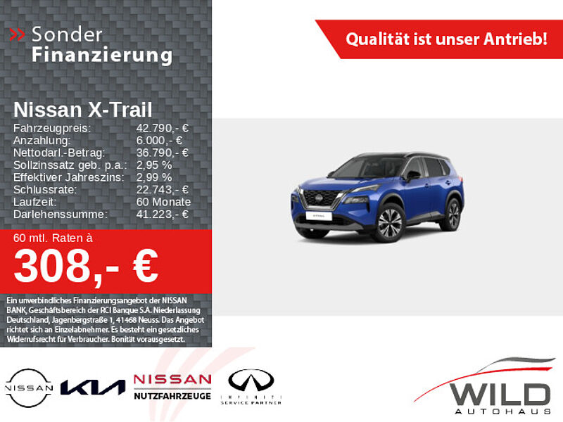 Nissan X-Trail 1.5 VC-T MHEV N-Connecta Navi Pano LED 360°