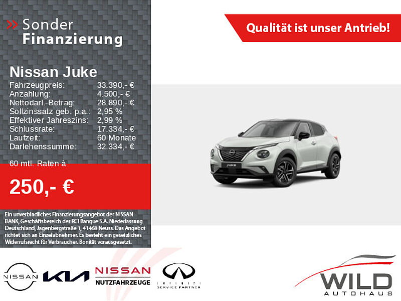 Nissan Juke 1.6 Hybrid N-Connecta 360° Navi Winter Paket