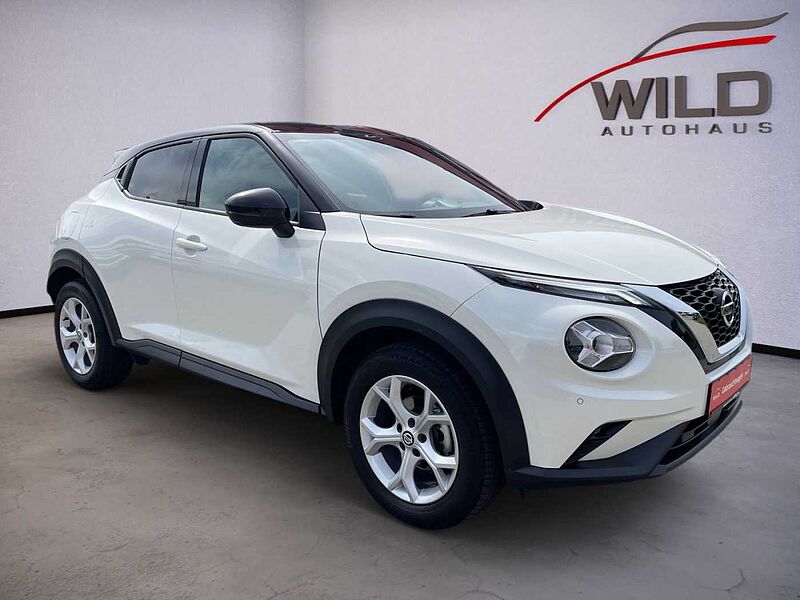 Nissan Juke N-Connecta 1.0 PDC, Cam, SHZ, white & black