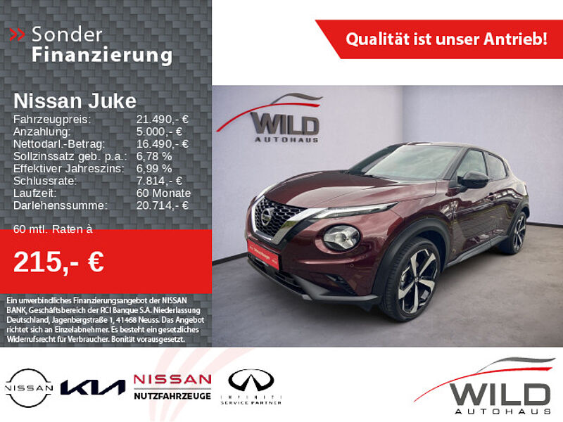 Nissan Juke Tekna N-Design 1.0, Sportsitze, CarPlay