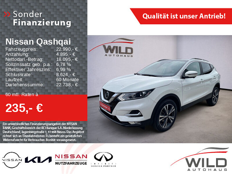 Nissan Qashqai 1.3 160PS Zama PDC, SHZ, Cam