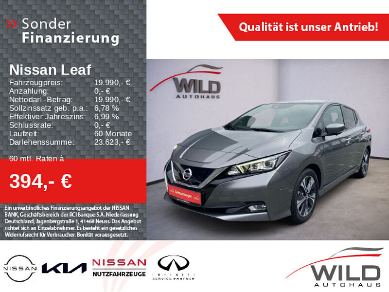 Nissan Leaf Tekna, Winterpaket, Einparkhilfe, 360° CAM