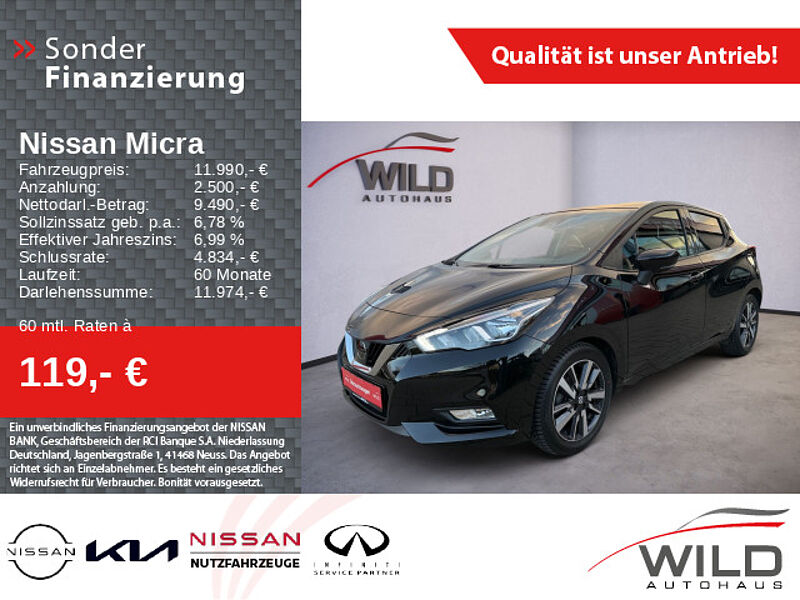 Nissan Micra 0.9 IG-T N-Connecta,360° CAM, Bose-Sounds.